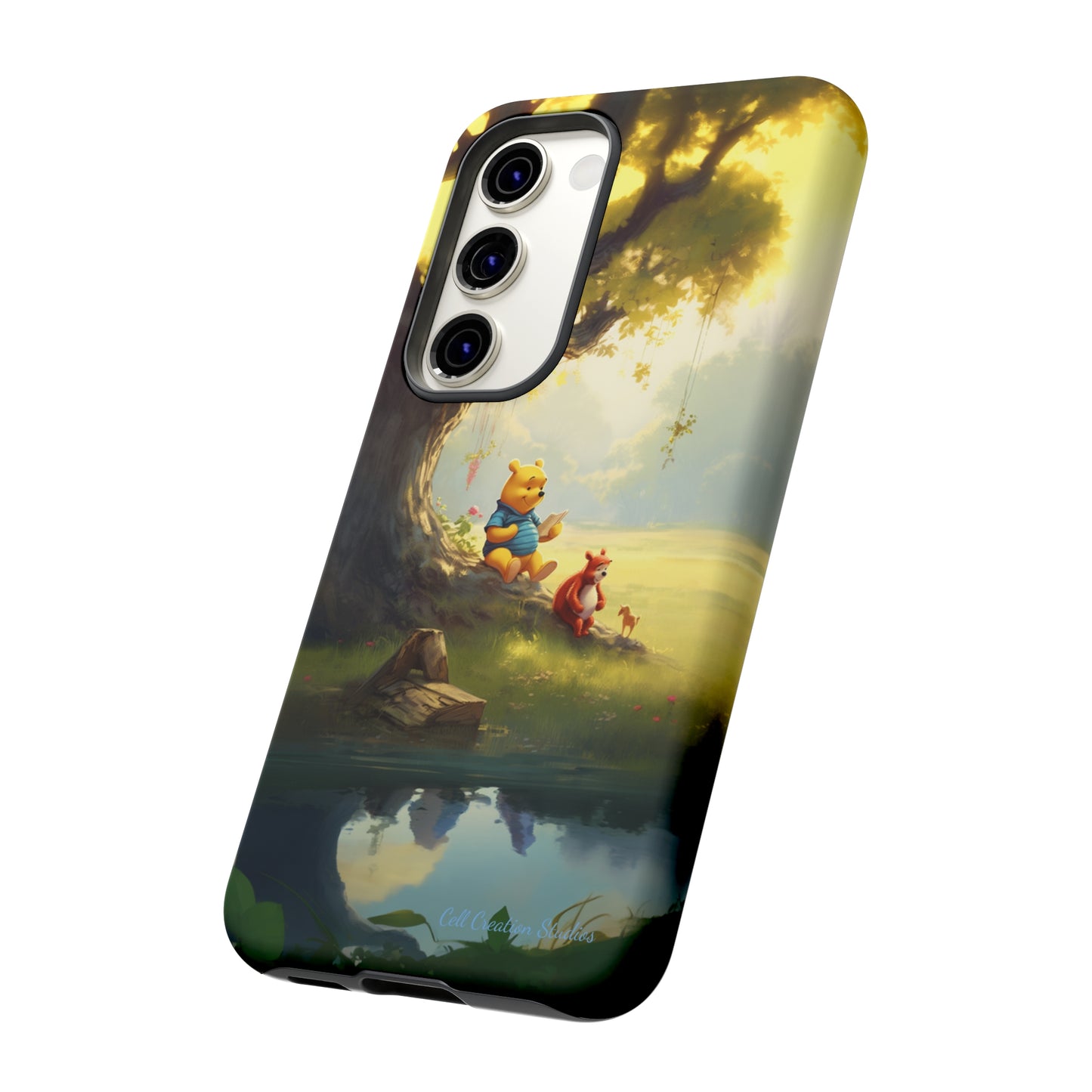 Introducing the "Winnie-The-Pooh Storytime" Cell Phone Case – A Nostalgic Journey with Friends -Tough Cases