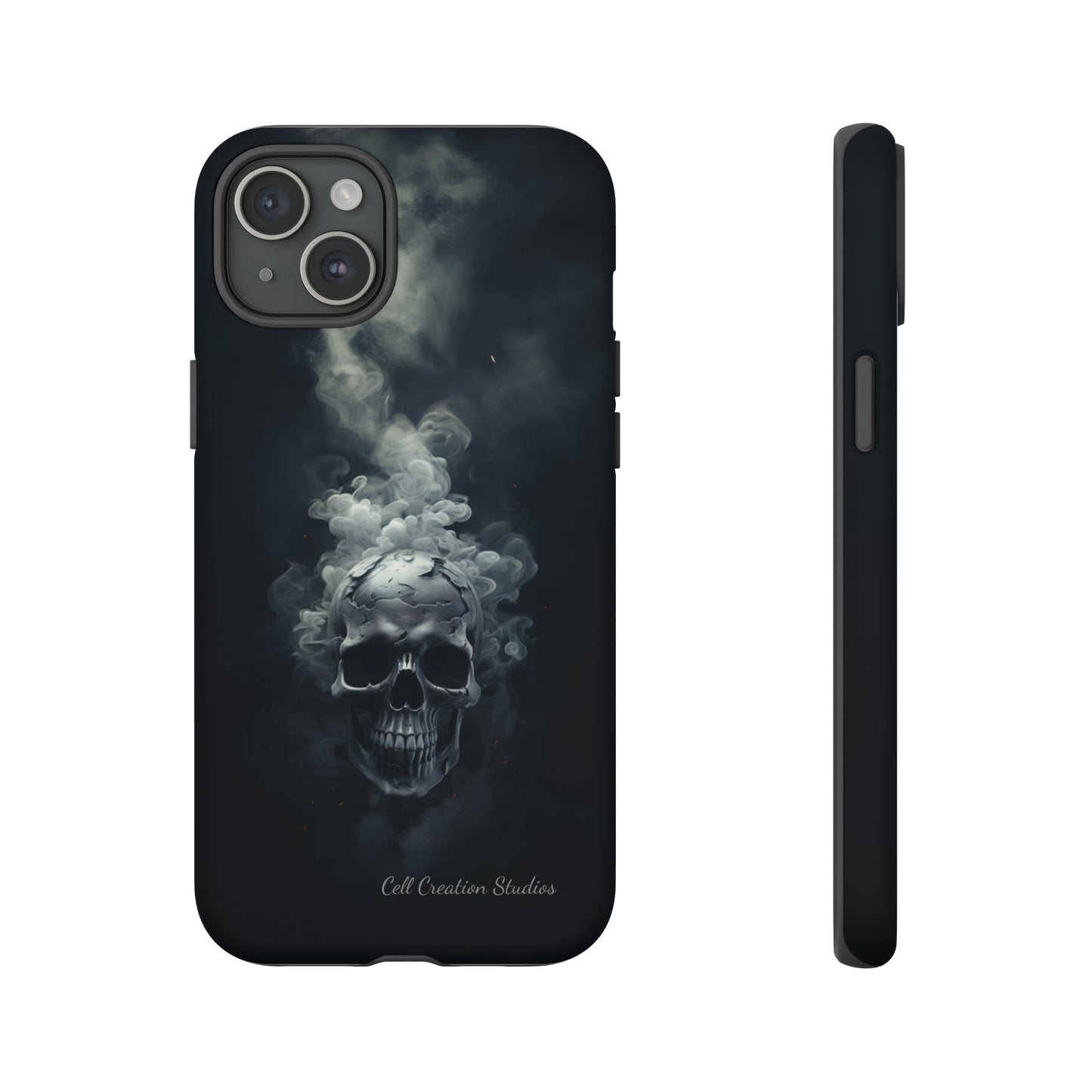 "Ethereal Skull Noir" -Tough iPhone Cases