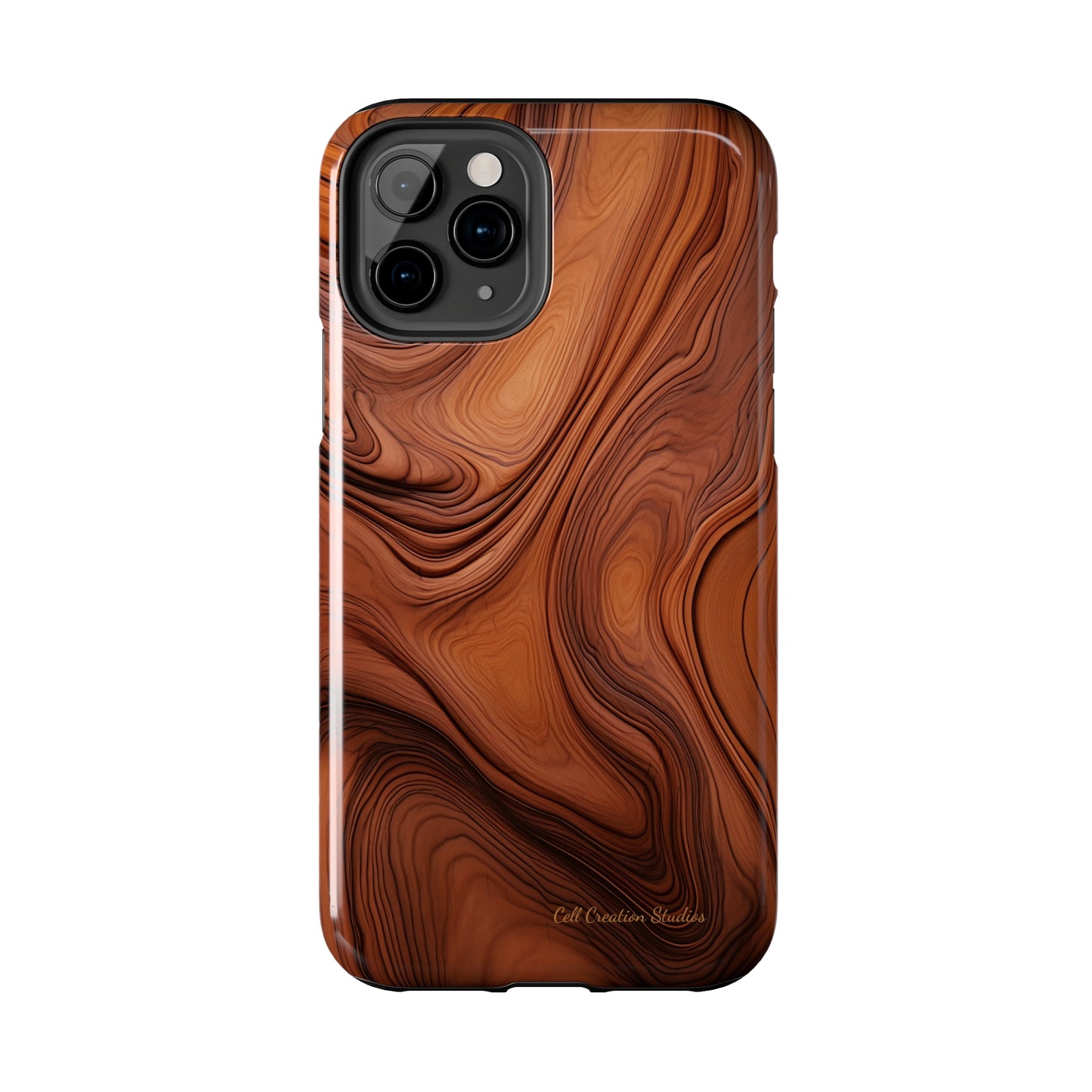 The "Natural Elegance" Wood Pattern Phone Case -Tough Phone Cases