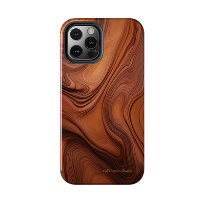 The "Natural Elegance" Wood Pattern Phone Case -Tough Phone Cases