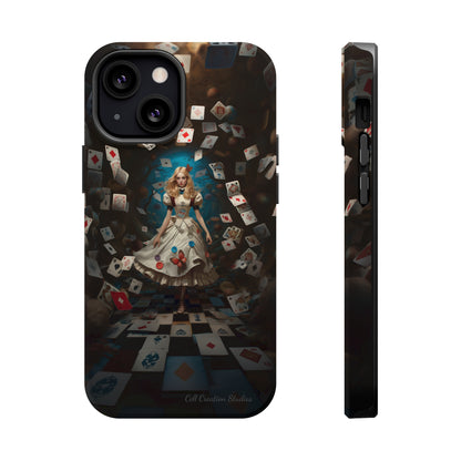 Introducing the "Alice in Wonderland" Cell Phone Case – A Journey Through Imagination -MagSafe Tough Cases