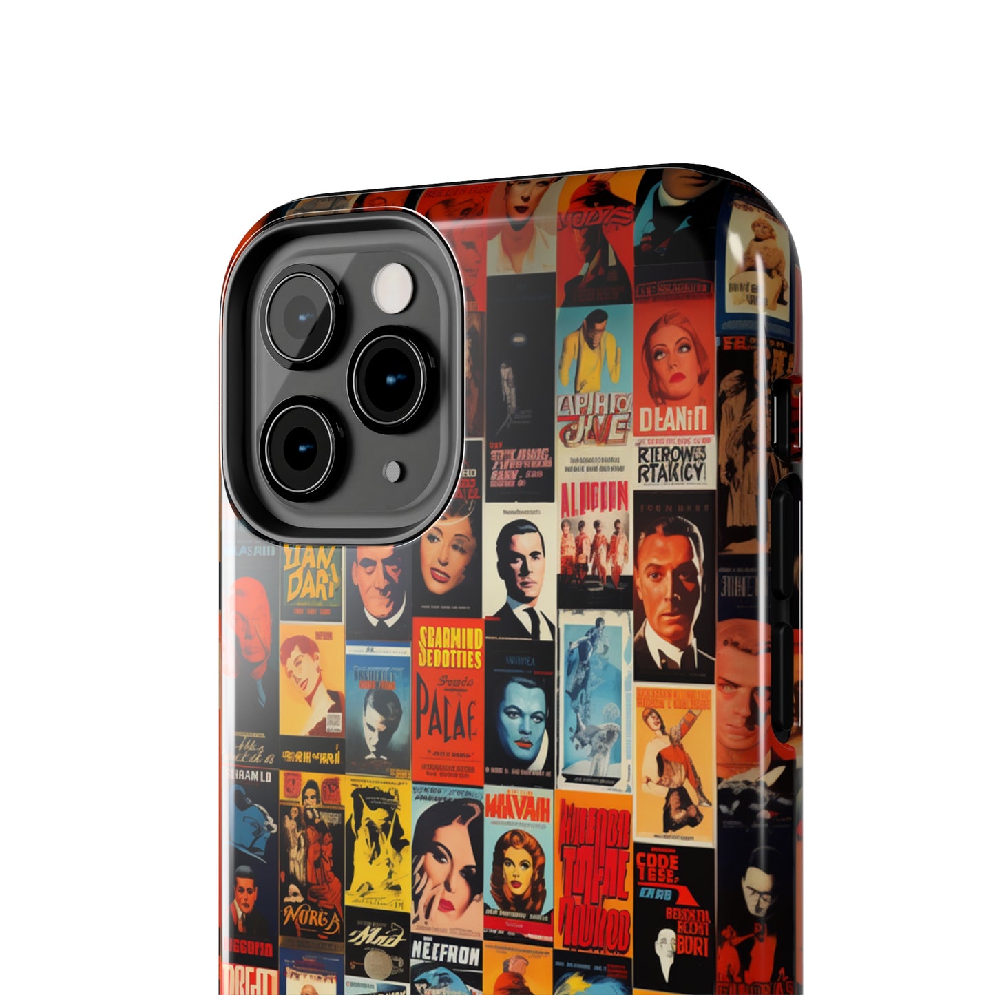 Introducing the "Vintage Movie Poster Collage" Cell Phone Case – Timeless Hollywood Charm -Tough Phone Cases