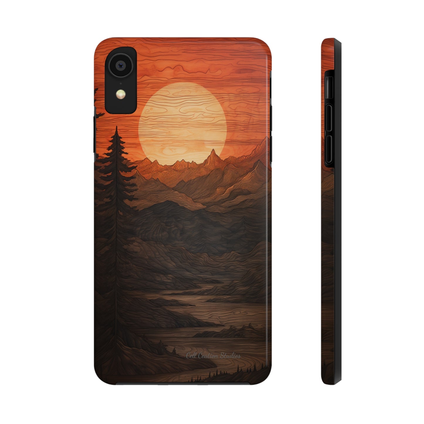 The "Sunset Mountains" Phone Case -Tough Phone Cases