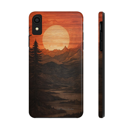 The "Sunset Mountains" Phone Case -Tough Phone Cases