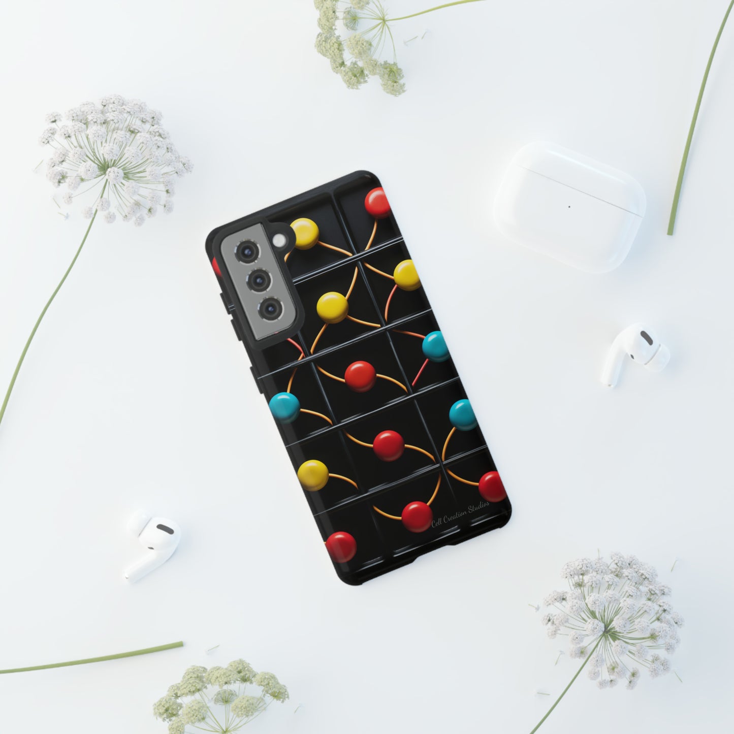 "Vibrant Spheres Fusion" -Tough Phone Cases