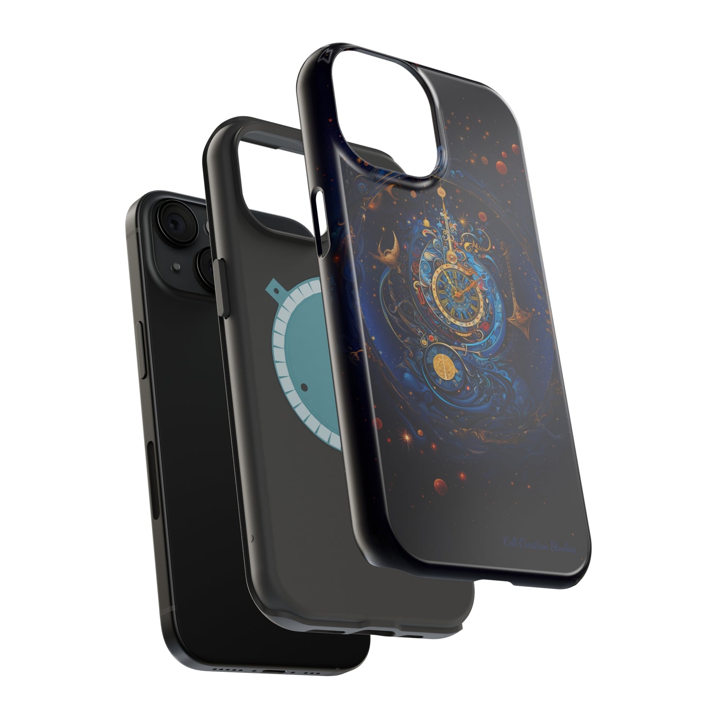 "Cosmic Clock Elegance" -MagSafe Tough iPhone Cases