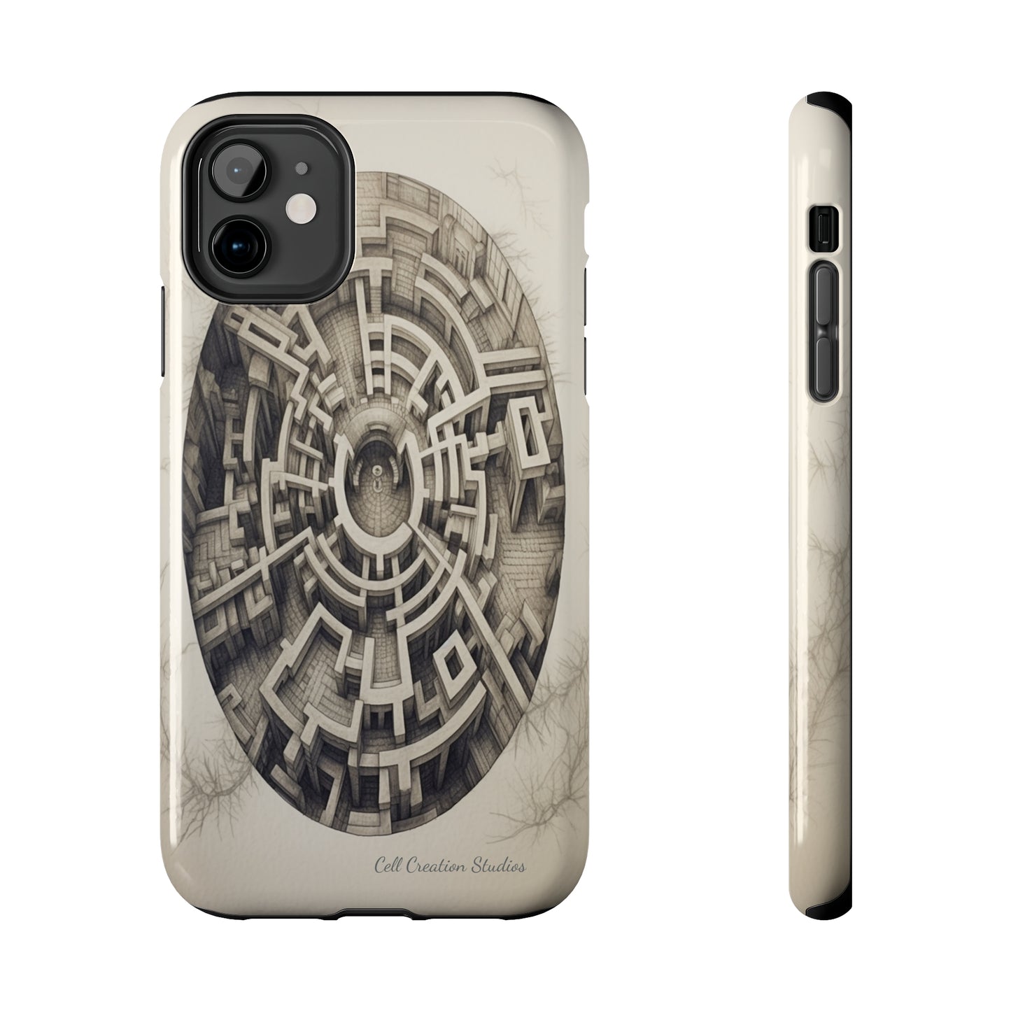 "Discover the Mystery: Maze-Inspired Cell Phone Case" -Tough Phone Cases