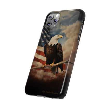 Introducing the "Eagle's Majesty" Cell Phone Case – Soar with American Pride -Slim Phone Cases