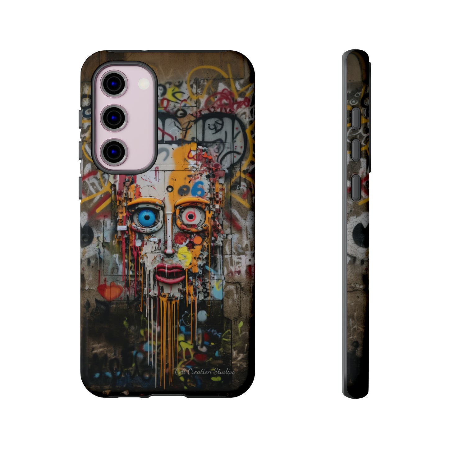 "Urban Graffiti Face" -Tough Phone Cases