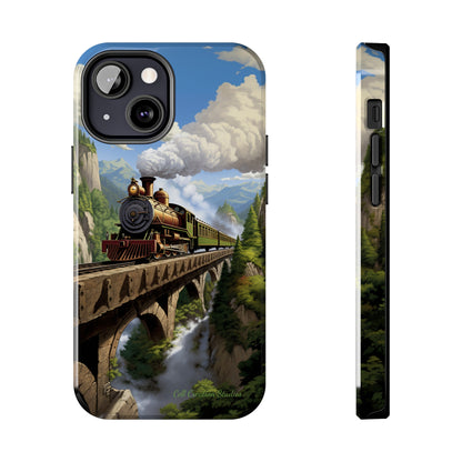 The "Scenic Mountain Train" Phone Case -Tough Phone Cases