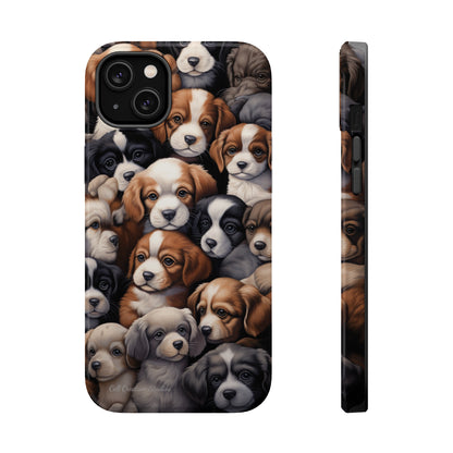 "Puppy Pile" Cuddles Phone Case -MagSafe Tough Cases