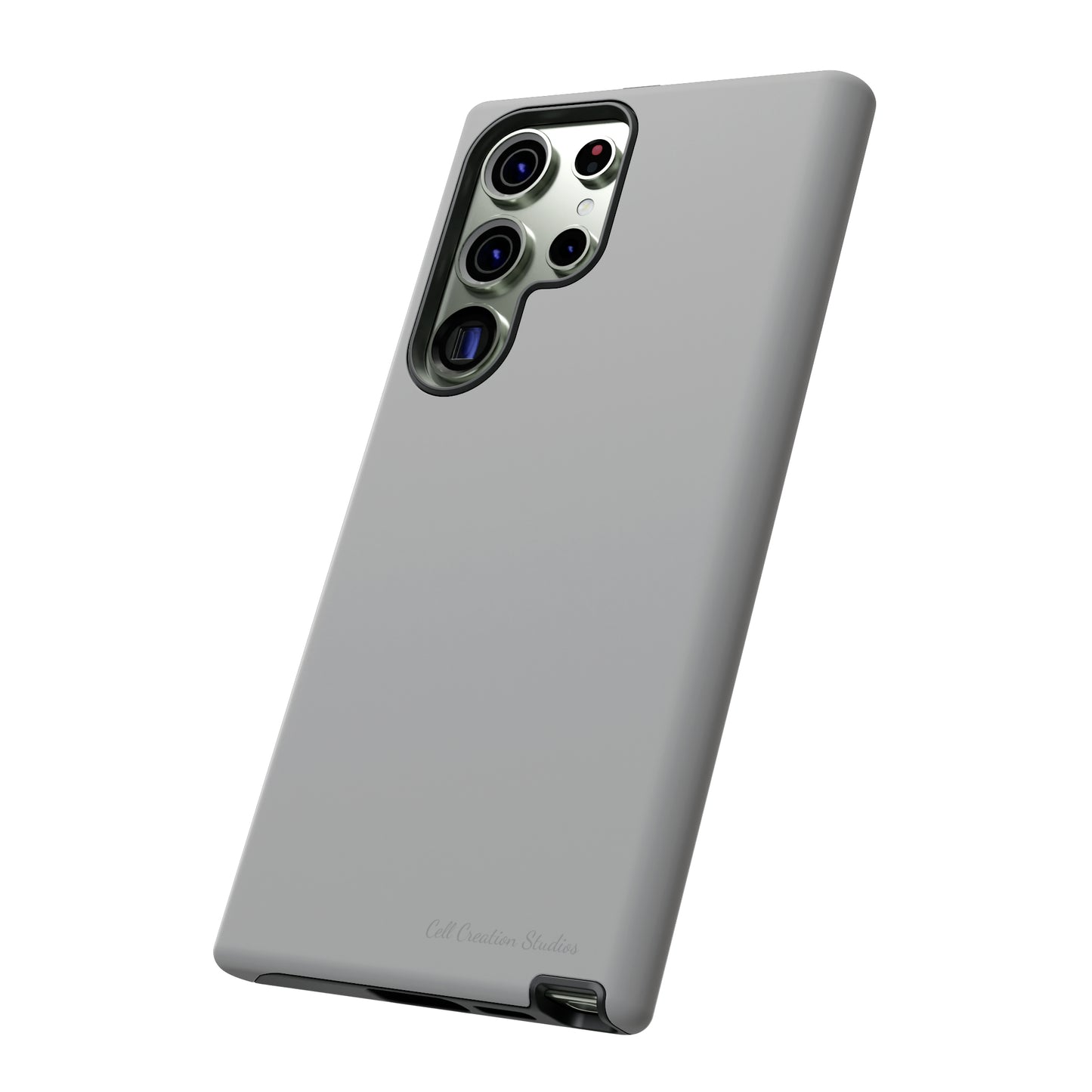 "Sleek Silver Essence" -Tough Samsung Phone Cases