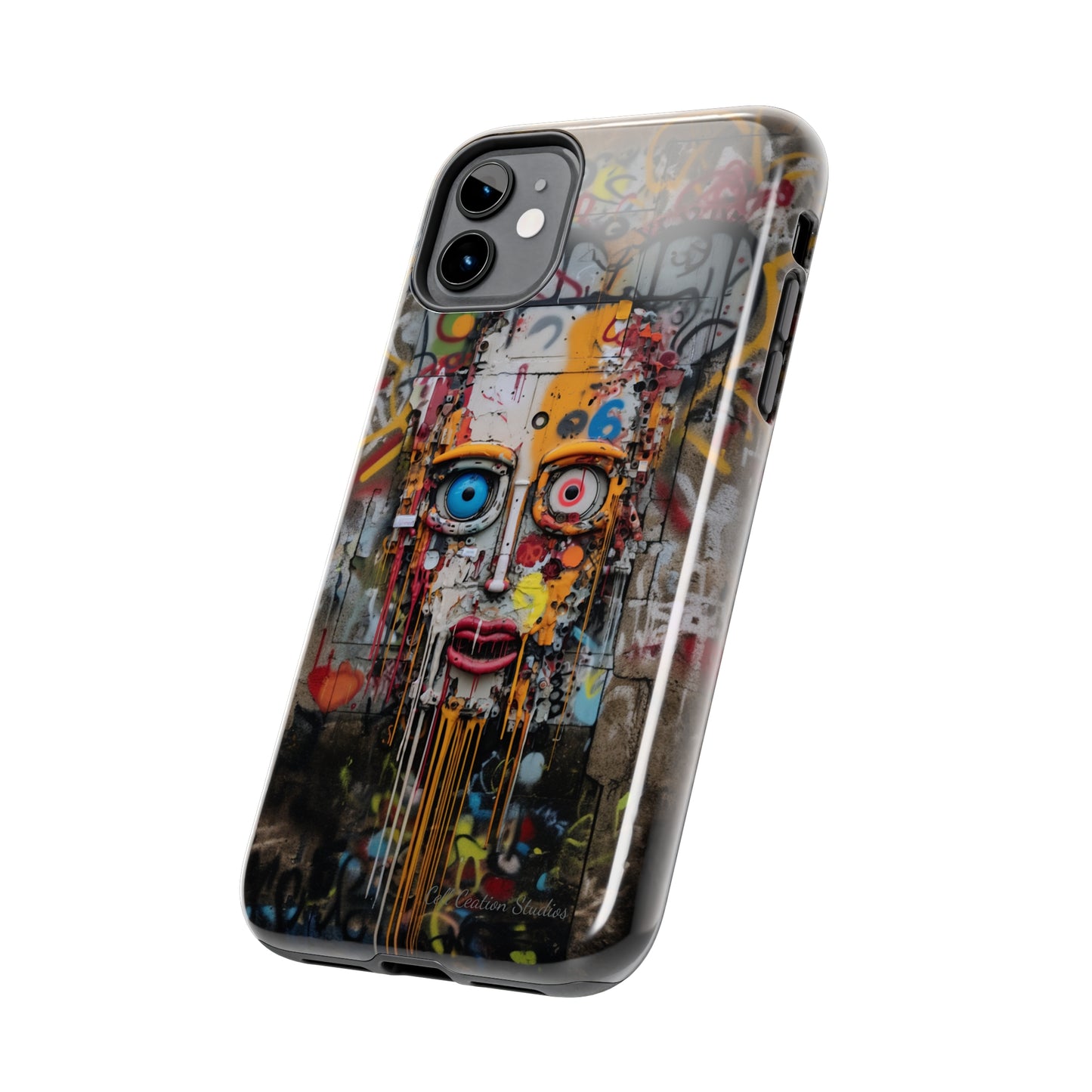 "Urban Graffiti Face" -Tough Phone Cases