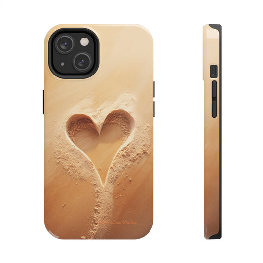 "Eternal Love: Sand Heart" Cell Phone Case -Tough Phone Cases