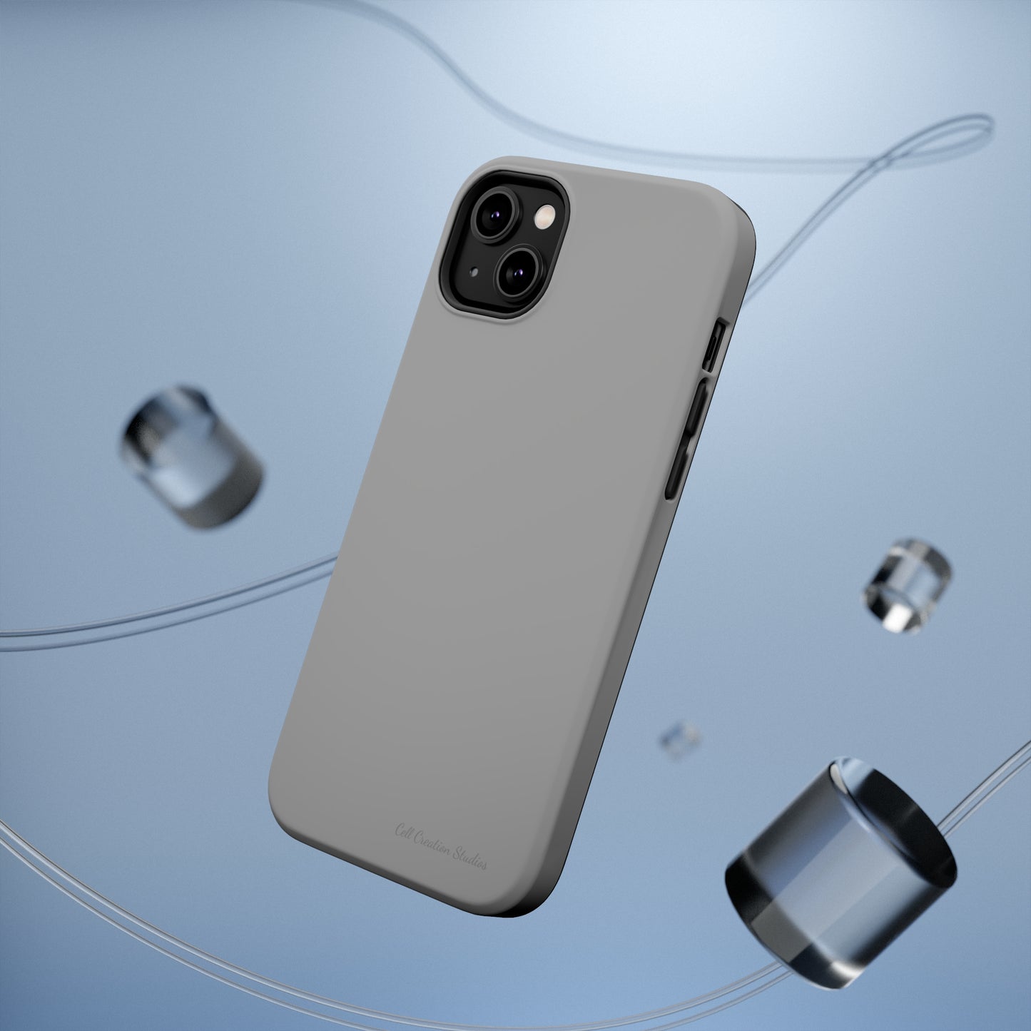 "Sleek Silver Essence" -MagSafe Tough iPhone Cases