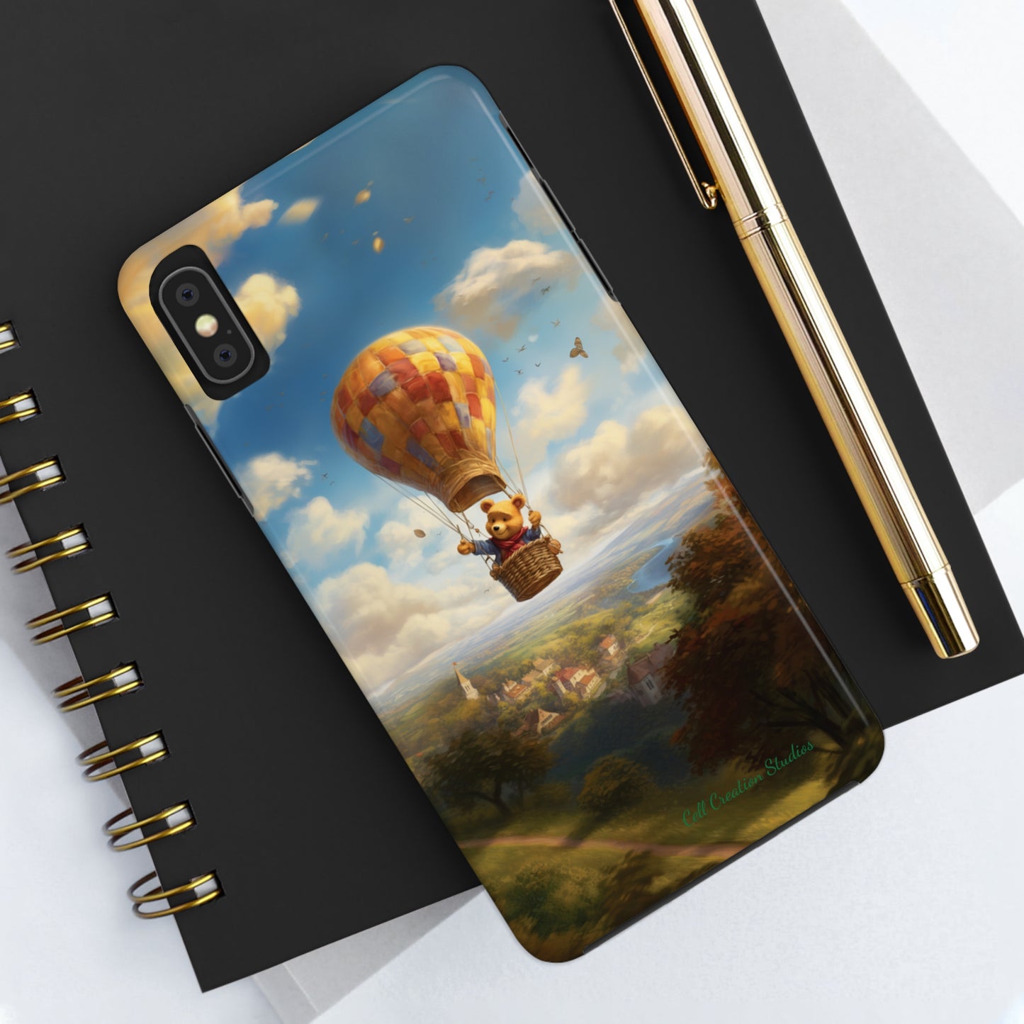 Introducing the "Winnie-The-Pooh's Balloon Adventure" Cell Phone Case – Soar to New Heights in Style -Tough Phone Cases