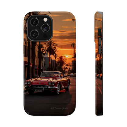 "Sunset Boulevard Classic Red Car" Cell Phone Case -MagSafe Tough Cases