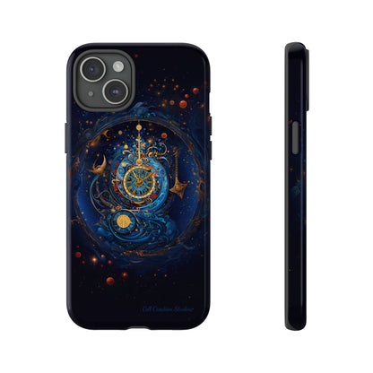 "Cosmic Clock Elegance" -Tough iPhone Cases