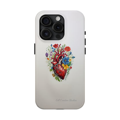 "Floral Heart Harmony" -Tough iPhone Cases