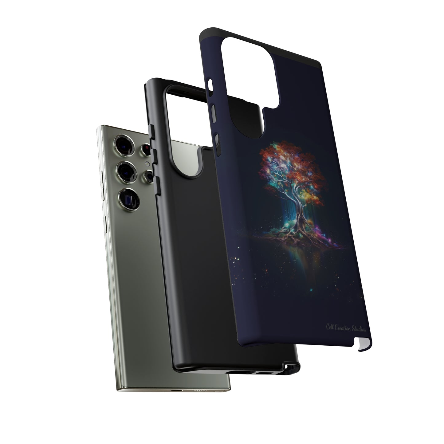 Introducing the "Vibrant Glow Tree" Cell Phone Case – Radiate Elegance with Nature's Brilliance -Tough Cases