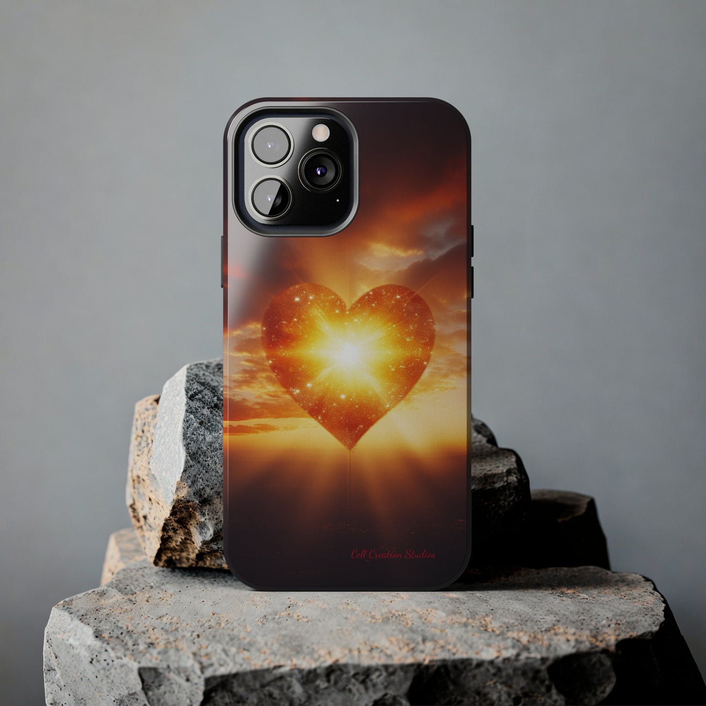 Introducing the "Sunlit Heart" Cell Phone Case – Embrace Love and Radiance -Tough Phone Cases