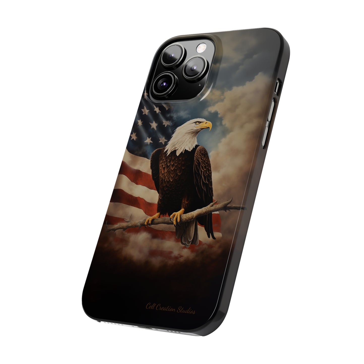 Introducing the "Eagle's Majesty" Cell Phone Case – Soar with American Pride -Slim Phone Cases