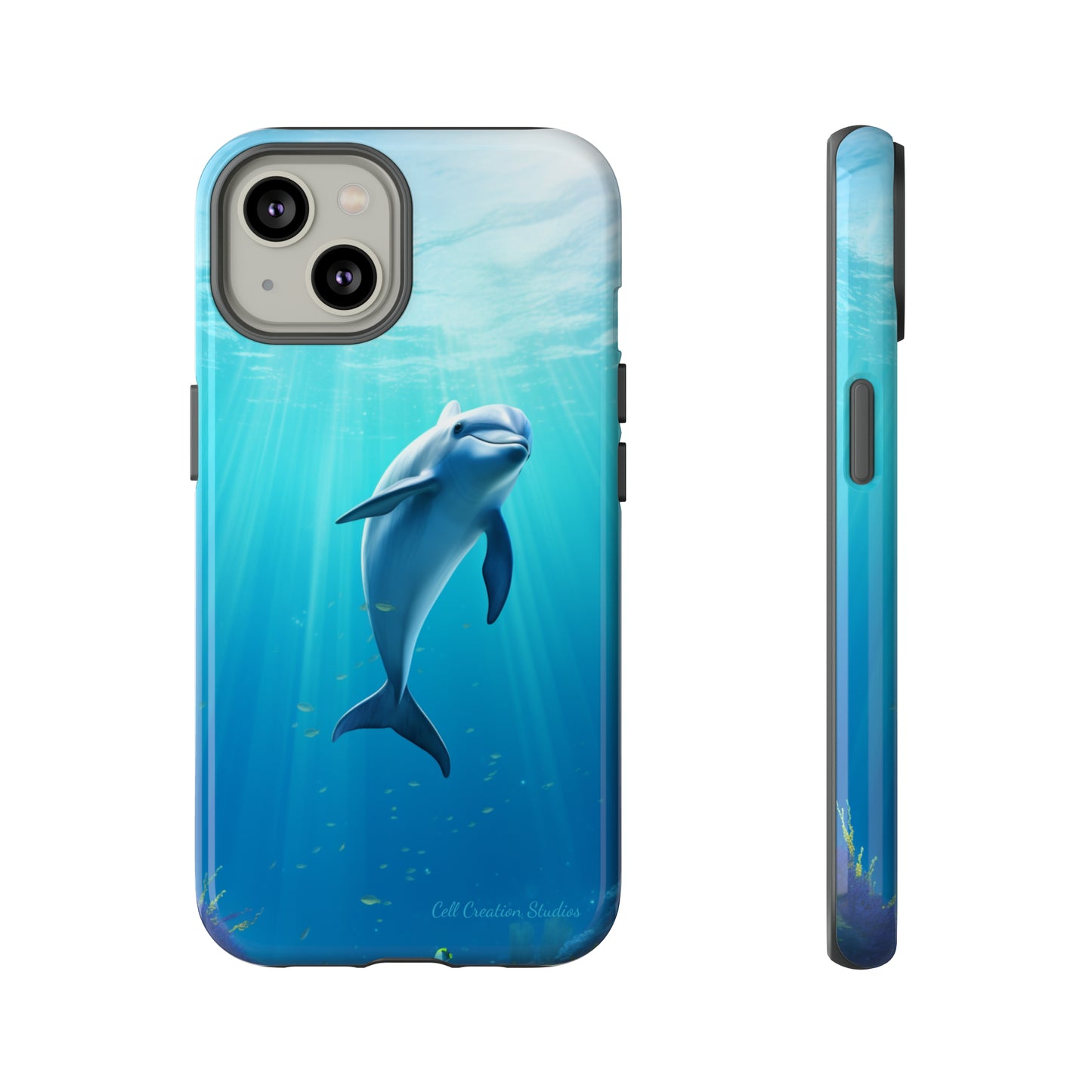 The "Dolphin Serenity" -Tough iPhone Cases