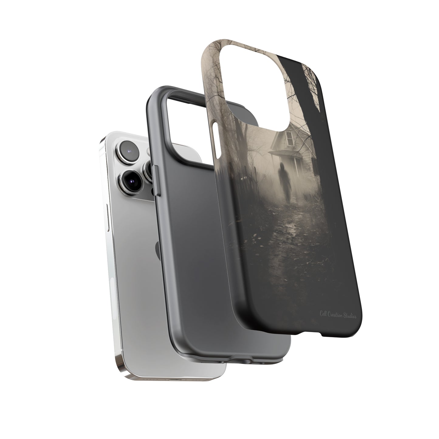 Introducing the "Ethereal Encounter" Cell Phone Case – Unveil the Mystery of the Ghostly Presence -Tough Cases