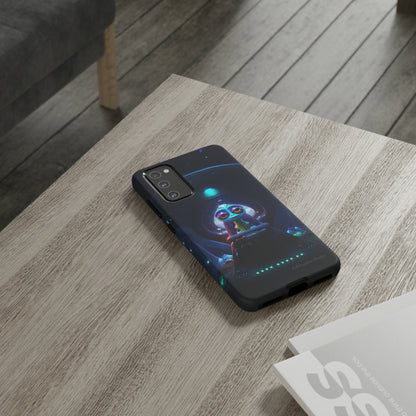 The "Cosmic Cruising Bored Alien" Phone Case -Tough Cases