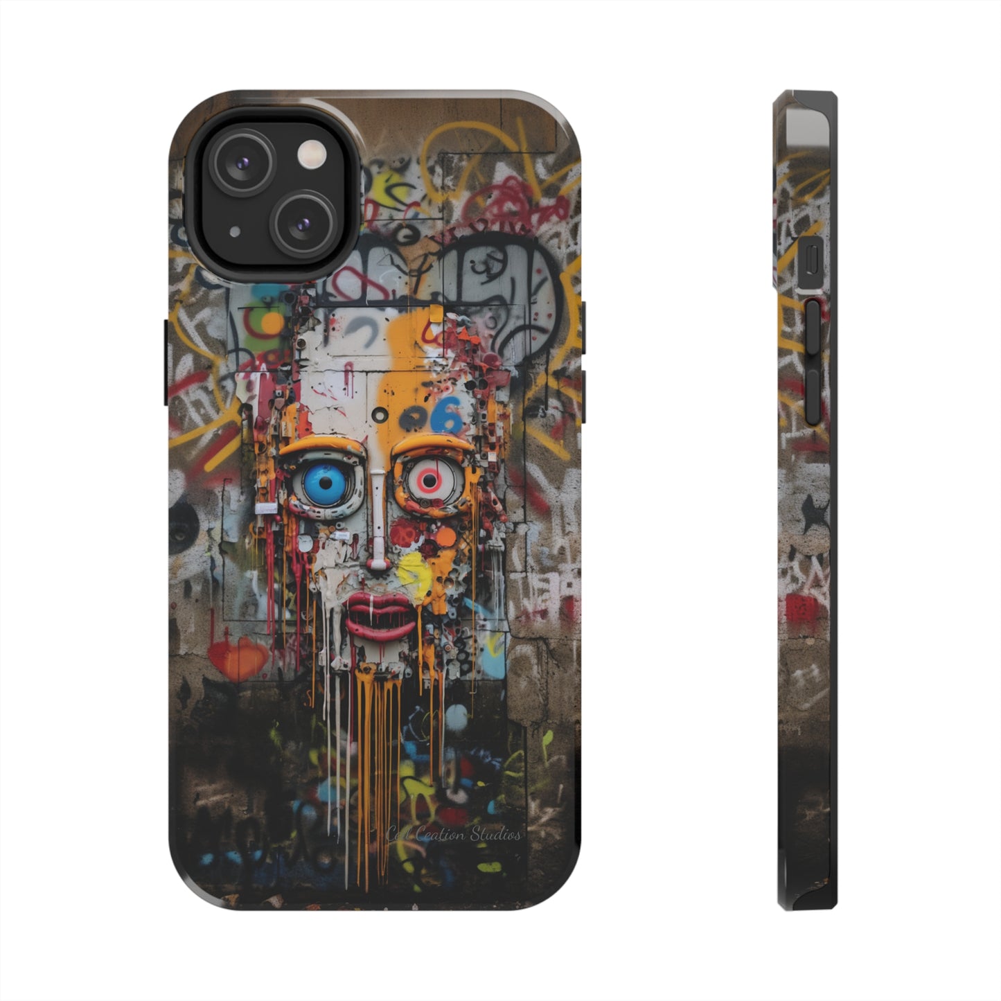 "Urban Graffiti Face" -Tough Phone Cases