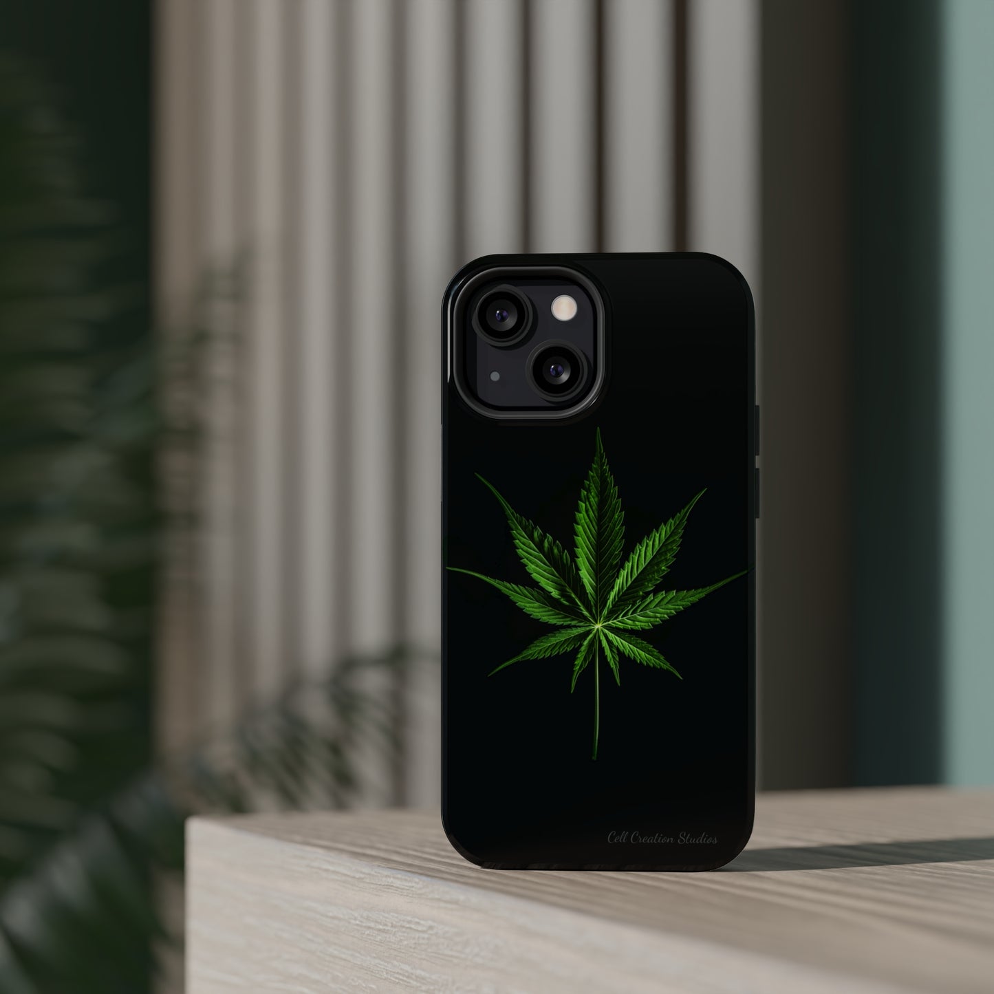 "Cannabis Chic" Marijuana Leaf Phone Case -MagSafe Tough Cases