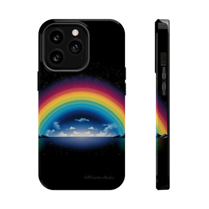 "Vibrant Skies: Rainbow Sunset" Cell Phone Case -MagSafe Tough Cases