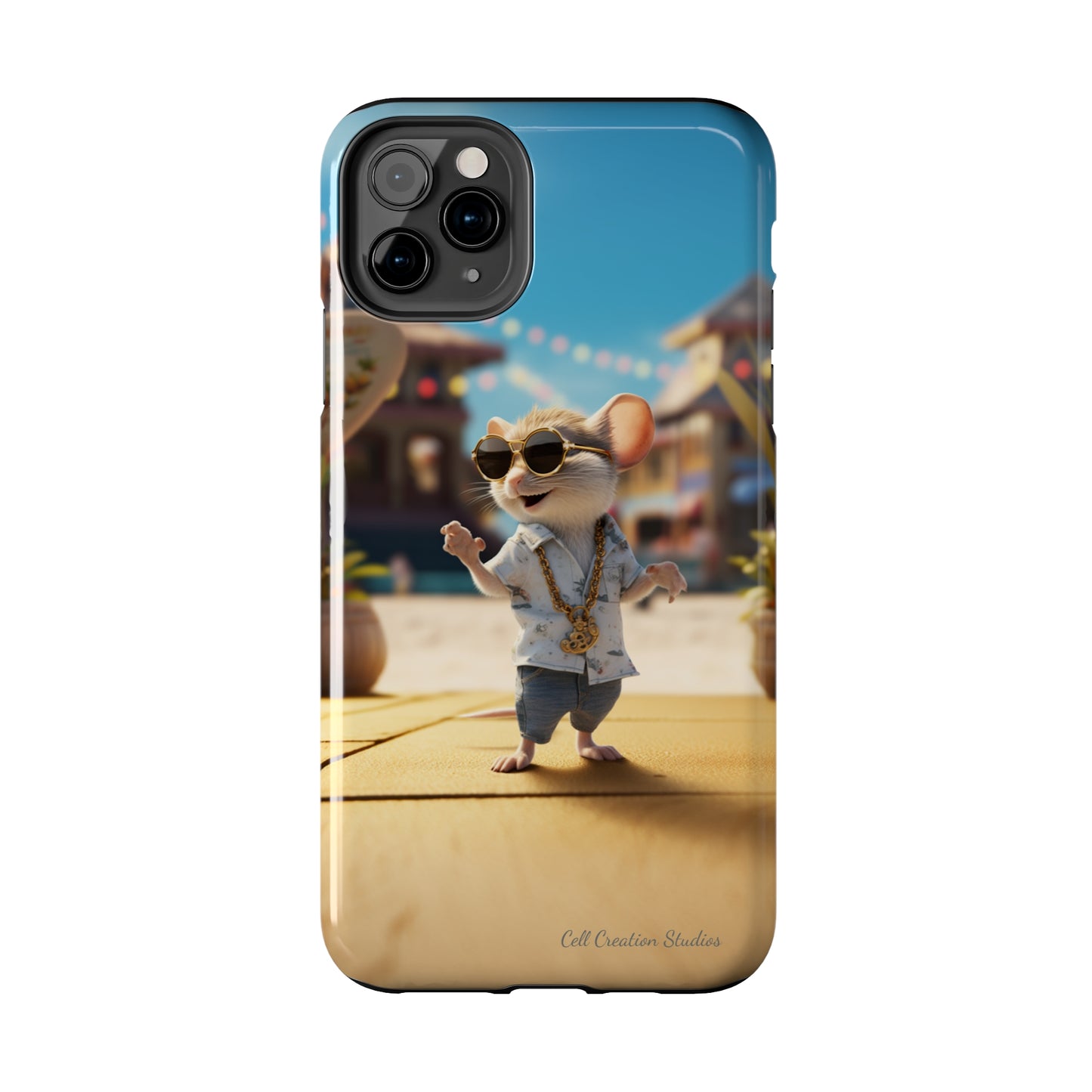 Introducing the "Groovy Mouse Rockstar" Cell Phone Case – Rock to the Beat of Coolness -Tough Phone Cases