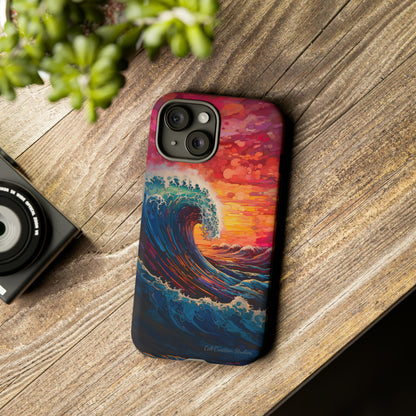 "Colorful Ocean Wave" Cell Phone Case -Tough Cases