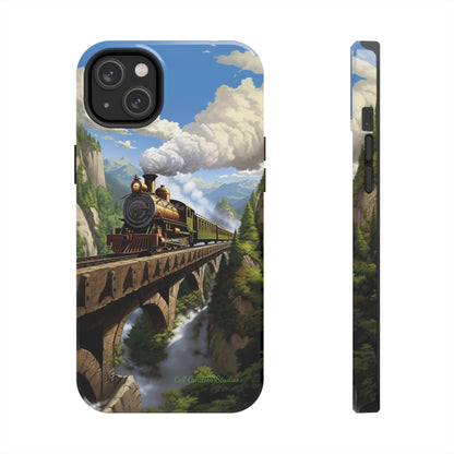 The "Scenic Mountain Train" Phone Case -Tough Phone Cases