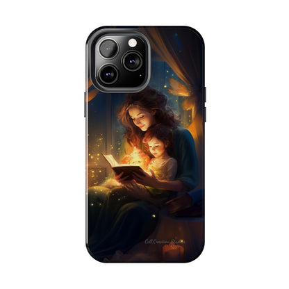 Introducing the "Bedtime Story Bliss" Cell Phone Case – Cherish Heartwarming Moments with Every Glance -Tough Phone Cases