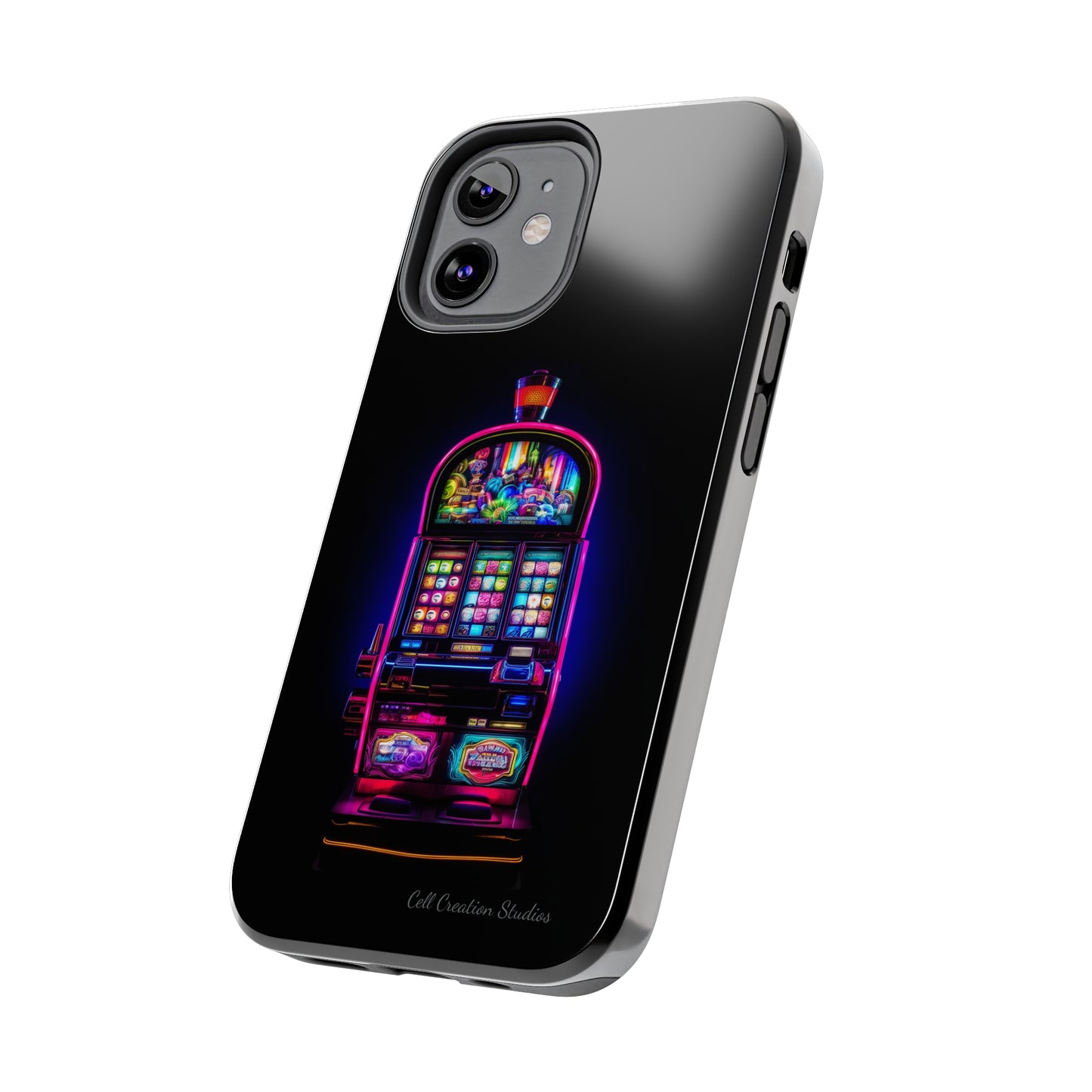 Introducing the "Vibrant Slot Frenzy" Cell Phone Case – Experience the Thrill of Colors and Luck -Tough Phone Cases