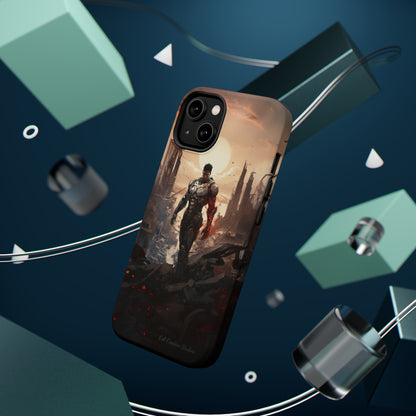 Introducing the "Cyber Guardian" Cell Phone Case – Embrace Futuristic Heroism -MagSafe Tough Cases