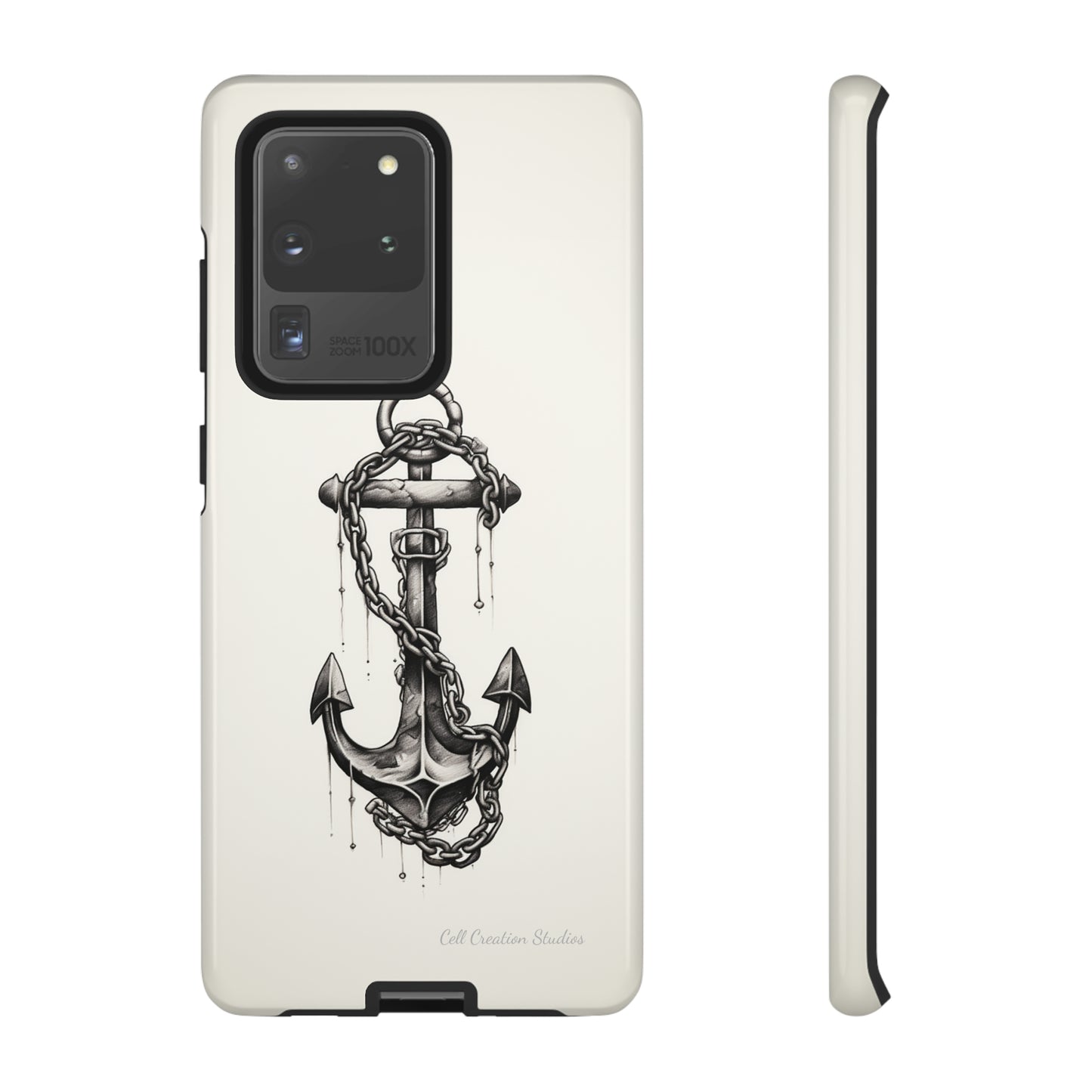 "Nautical Elegance Anchor" -Tough Samsung Phone Cases