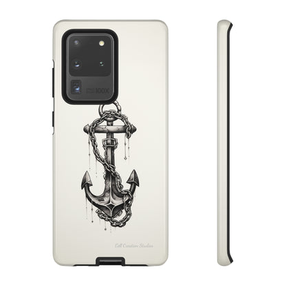 "Nautical Elegance Anchor" -Tough Samsung Phone Cases