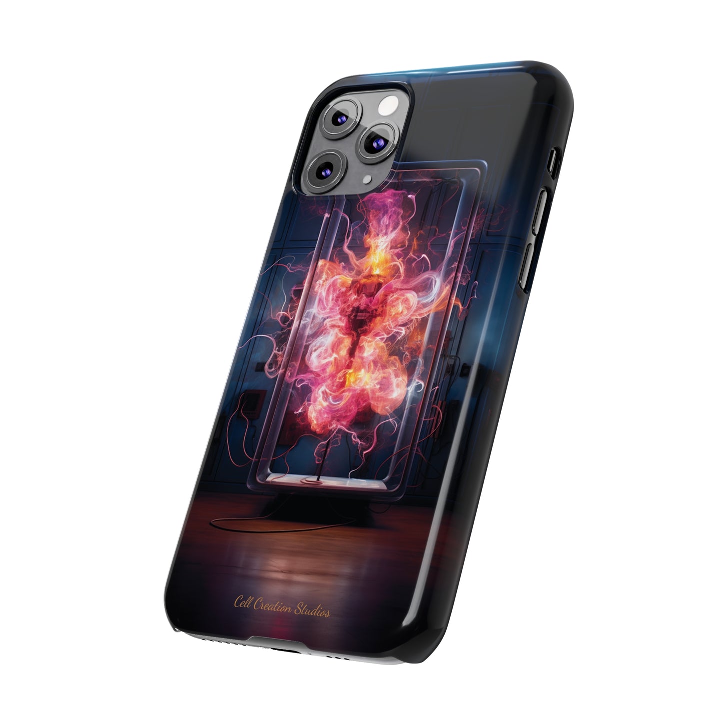 Introducing the "Ethereal Ember" Cell Phone Case – Capturing the Essence of Mystery -Slim Phone Cases