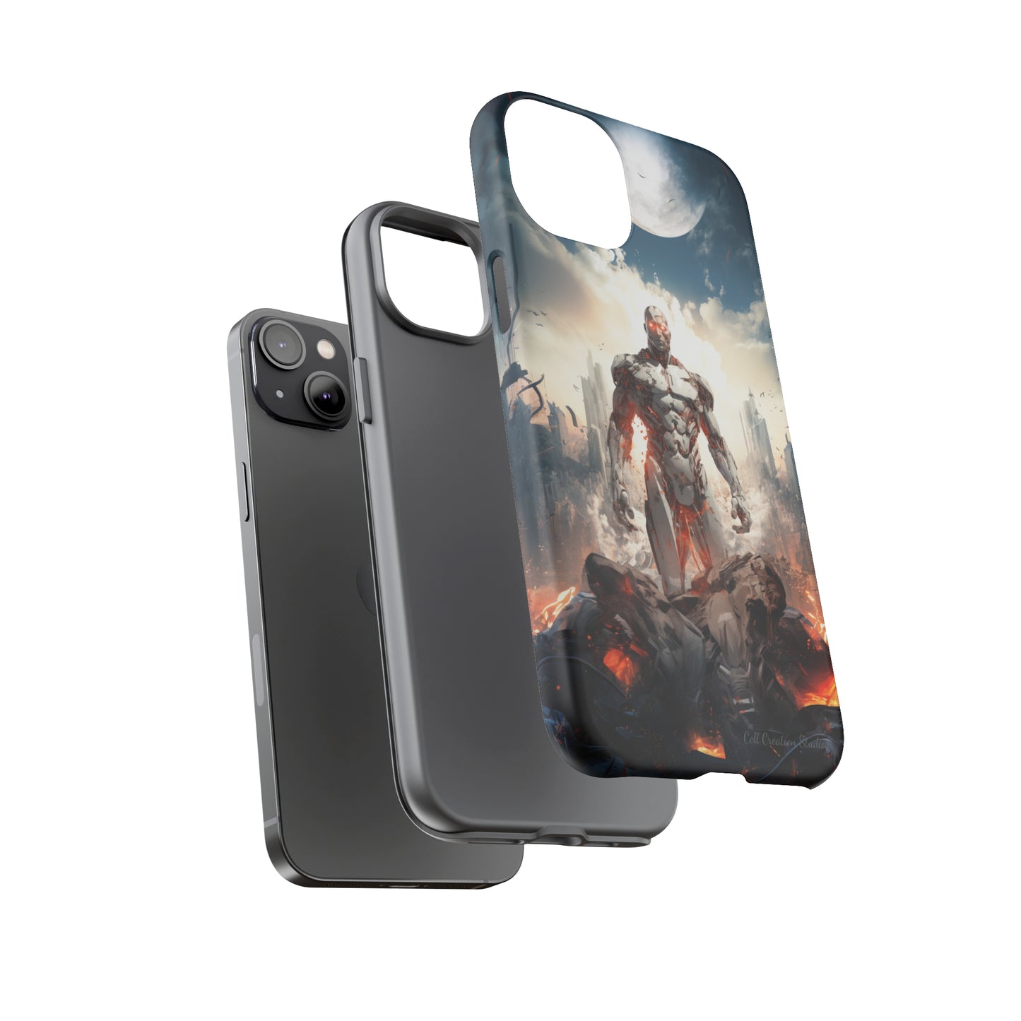 Introducing the "Cyber Guardian" Cell Phone Case – Embrace Futuristic Heroism -Tough Cases