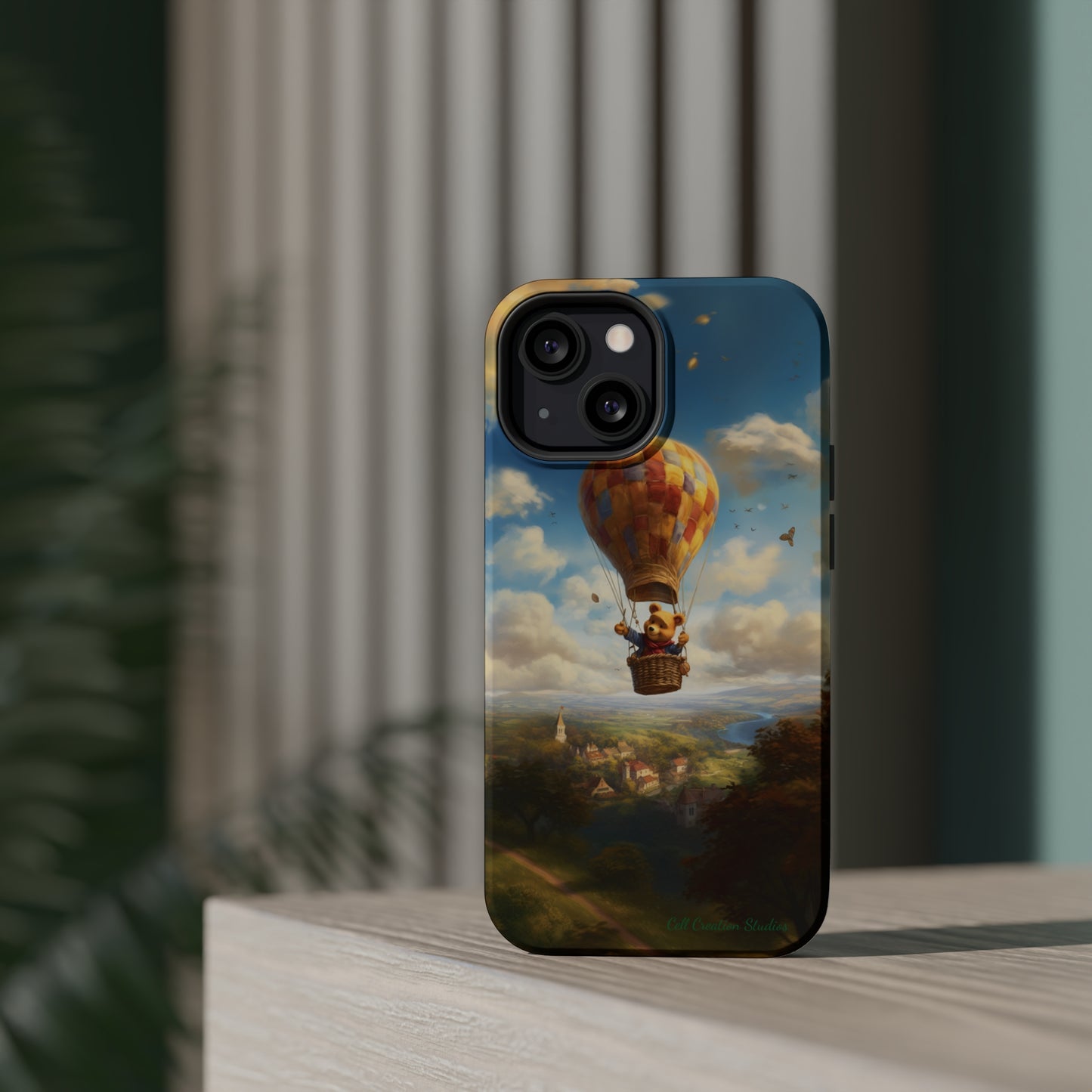 Introducing the "Winnie-The-Pooh's Balloon Adventure" Cell Phone Case – Soar to New Heights in Style -MagSafe Tough Cases