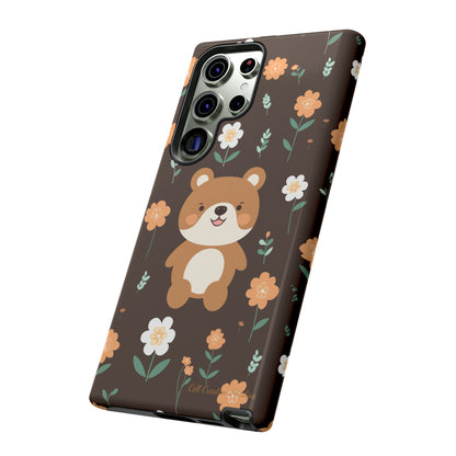 "Floral Bear Elegance" -Tough Phone Cases