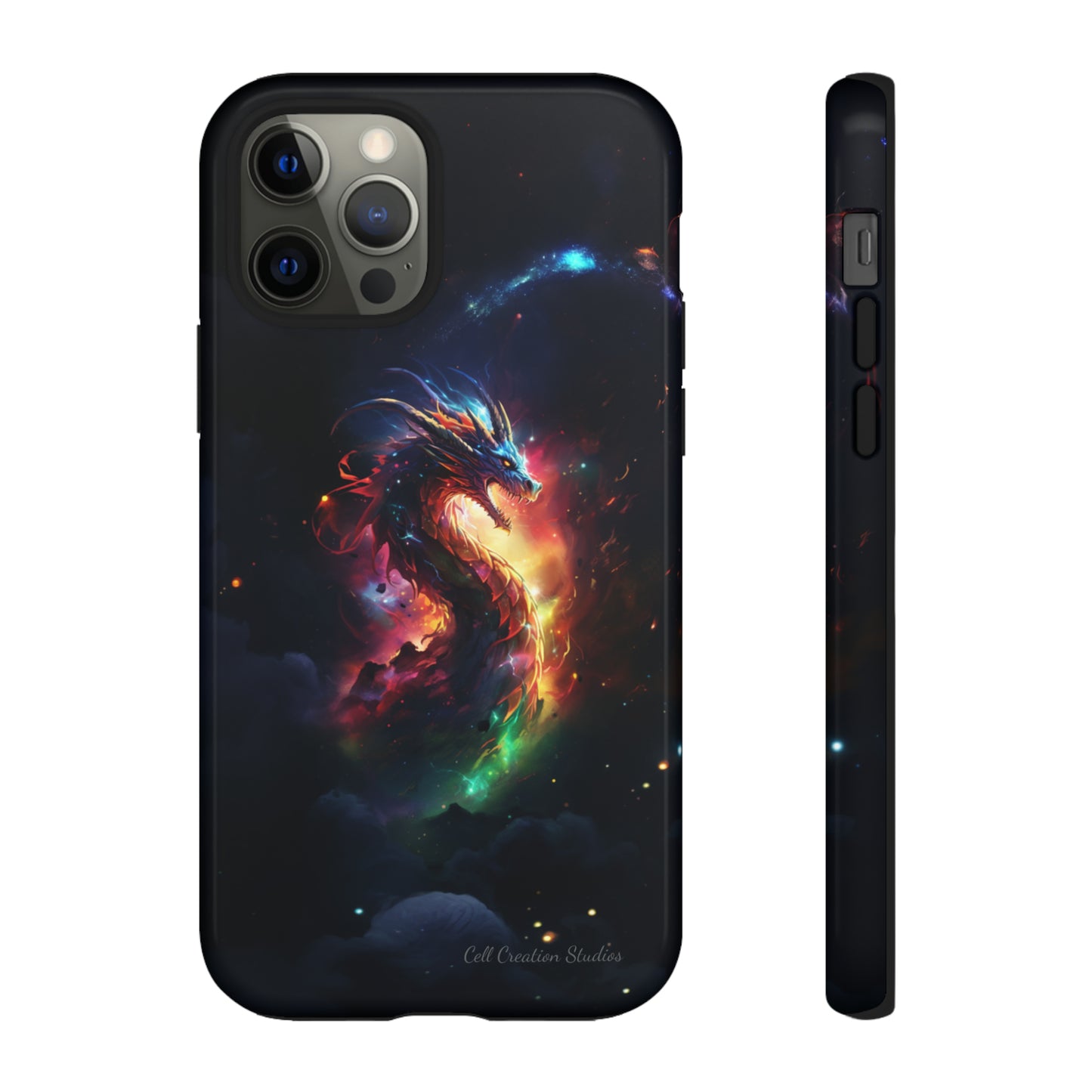 "Cosmic Dragon Unleashed" -Tough iPhone Cases