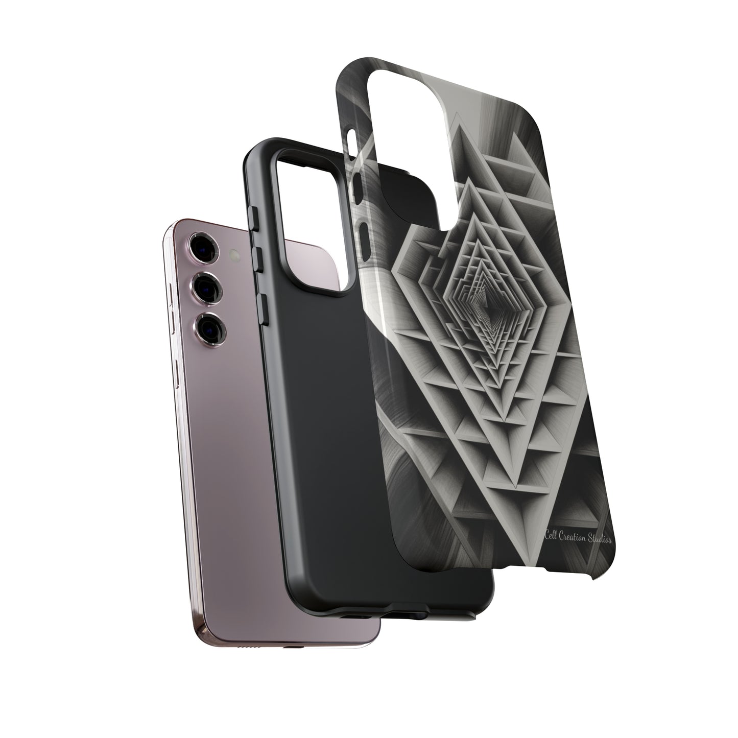 The "Geometric Triangle" Cell Phone Case -Tough Cases