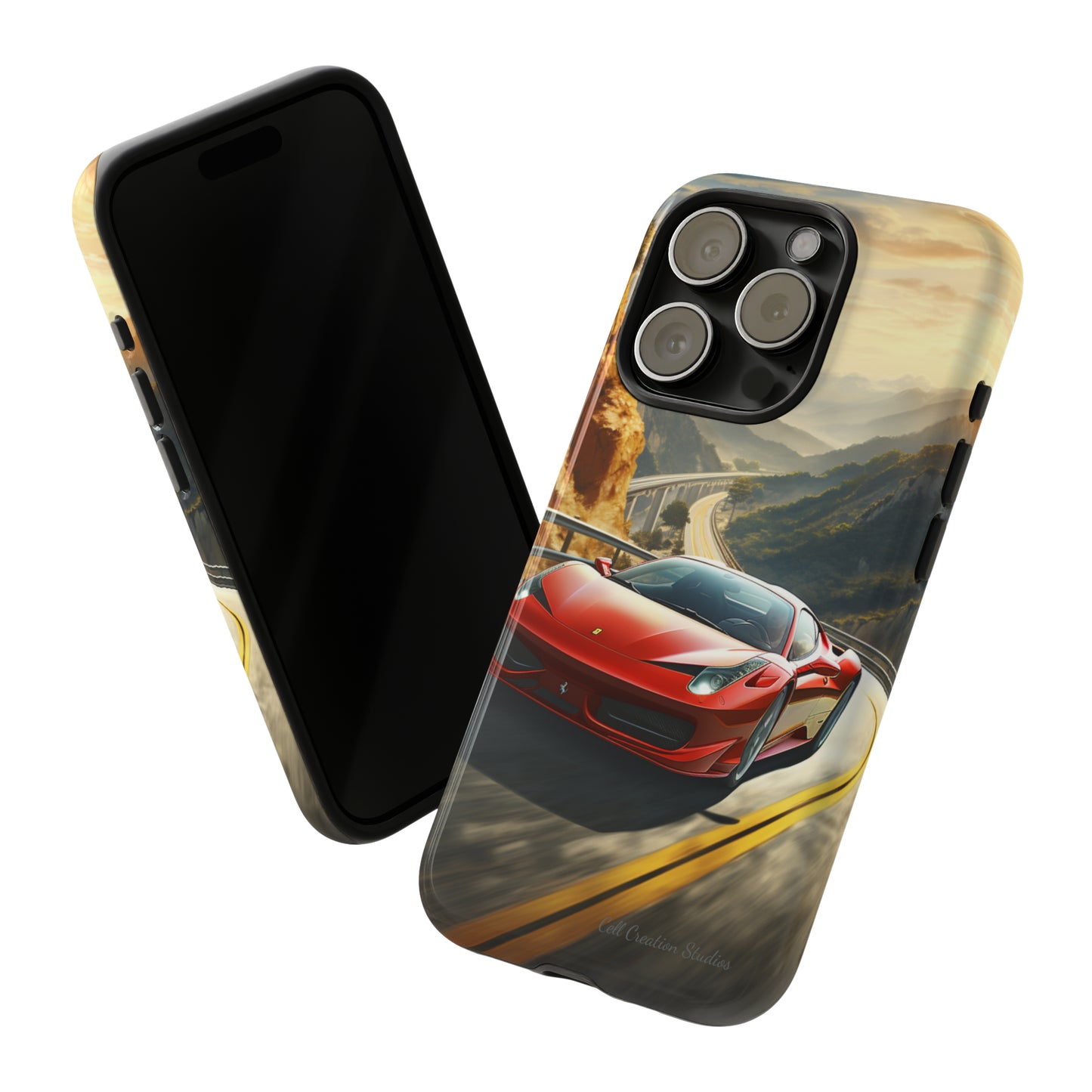 "Mountain Majesty Ferrari Edition" -Tough iPhone Cases