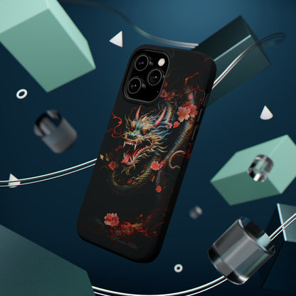 Introducing the "Mystical Japanese Dragon" Cell Phone Case – Unleash the Dragon's Power -MagSafe Tough Cases