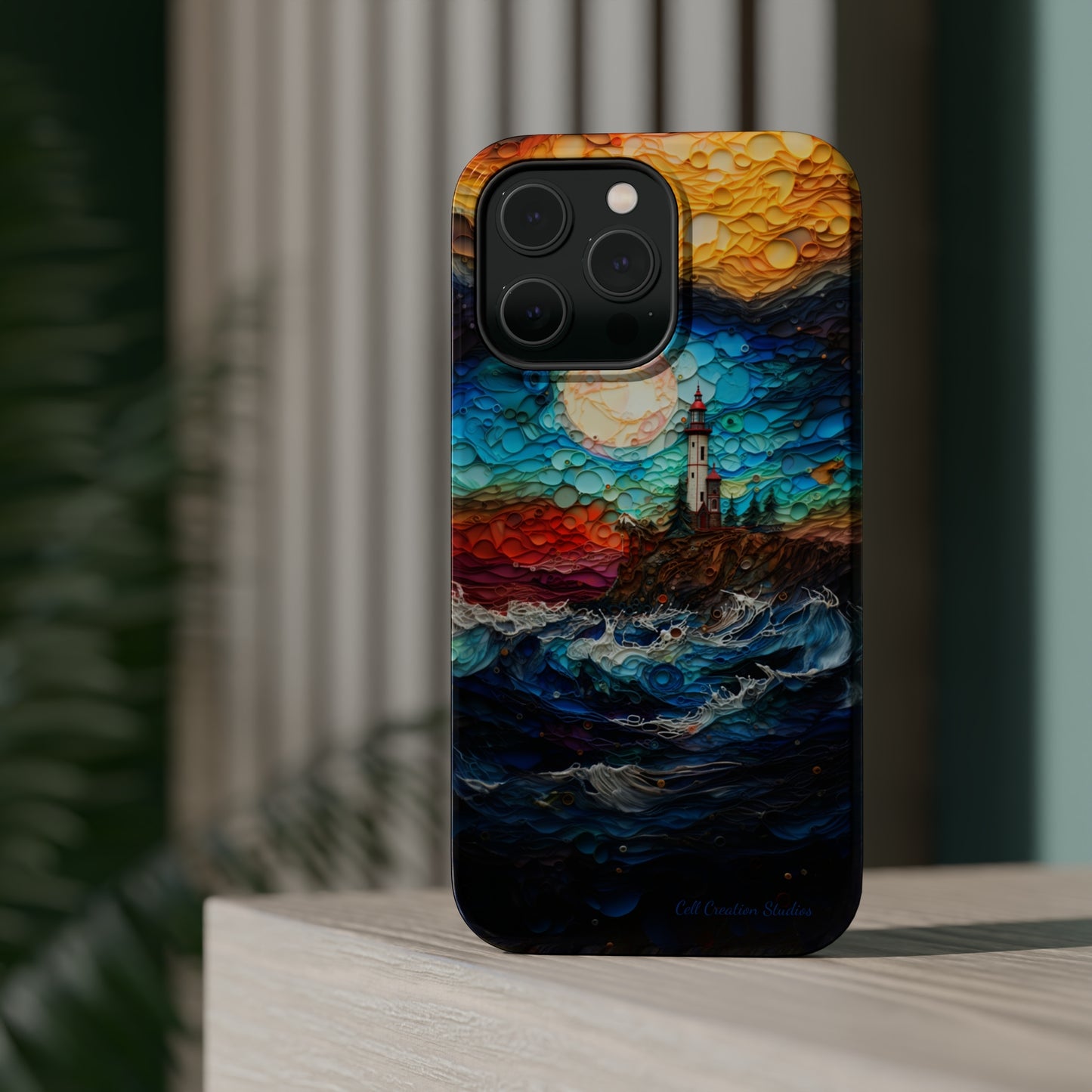 "Coastal Canvas Guardian" -MagSafe Tough iPhone Cases