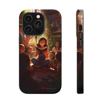 Introducing the "Inspiring Teacher's Tale" Cell Phone Case – Capture the Joy of Storytime -MagSafe Tough Cases